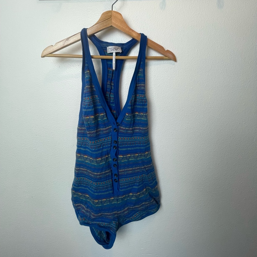 Out From Under | Retro Tight Romper | XS Urban Outfitters